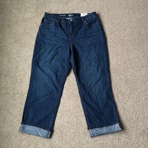 NEW Style & Co Women's Mid Rise Curvy Capri Jeans 10